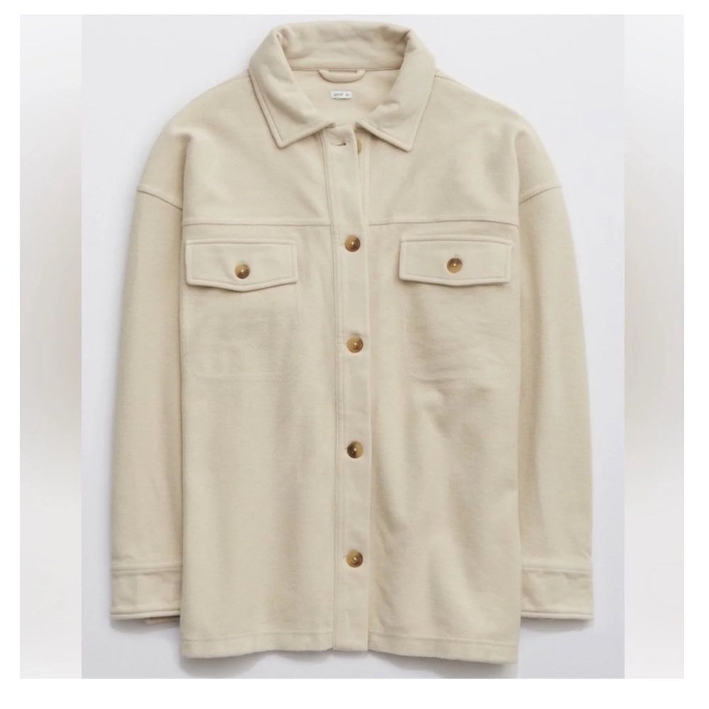 Aerie Luxe Trucker Shacket